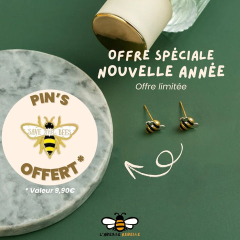 Boucles d'Oreilles L'Abeille Rebelle