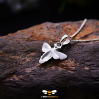 collier abeille argent